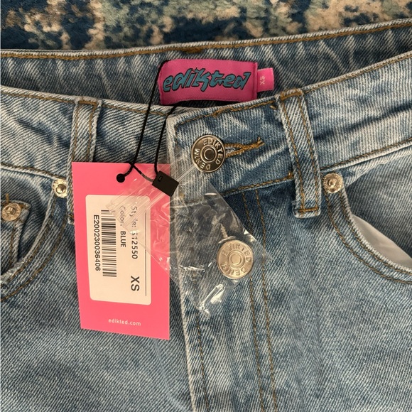 Edikted Lori High-Rise Wide Leg Jeans XS - Picture 7 of 9